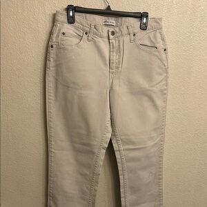 Lee Rider’s Relaxed Women's Cream Jeans Size 10P